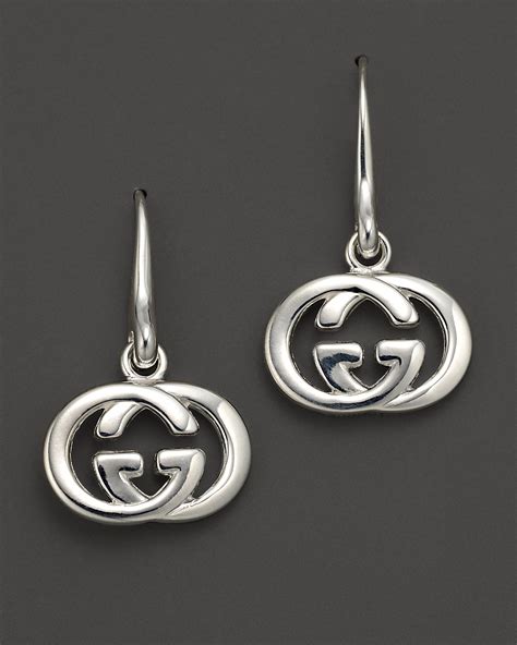 silver gucci earrings for women|gucci ghost earrings.